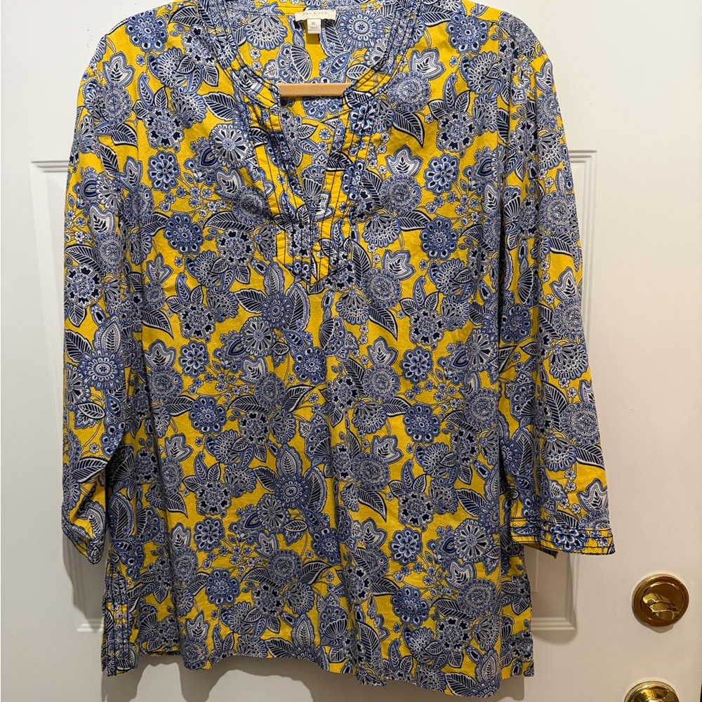 Talbots classic cotton pull over shirt XL